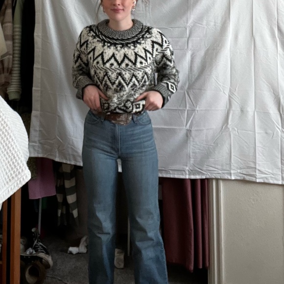 böhme, ANAHI KNIT SWEATER, black and white, xs - Picture 2 of 2